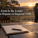 When the Farm Is the Estate: Succession Disputes in Regional NSW